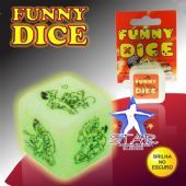 Dados Chaveiro DC Funny Dice Fosforecente