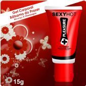 Excitante Feminino Sexy Hot Balsamo do Prazer 15 g Morango /